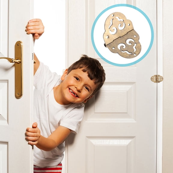 WHAMVOX  4 Pcs Cabinet Doors Copper Hinge Service Life Prolonging Hinges Vintage