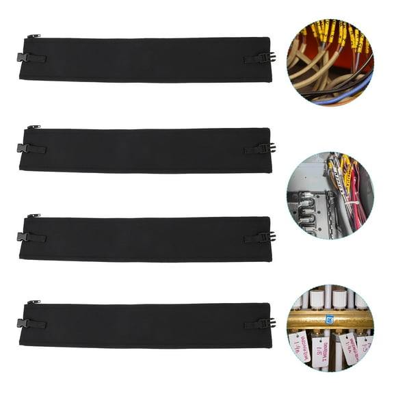 WHAMVOX 4 Pcs Cable Organizer Sleeve Wire Protector Concealer Hider