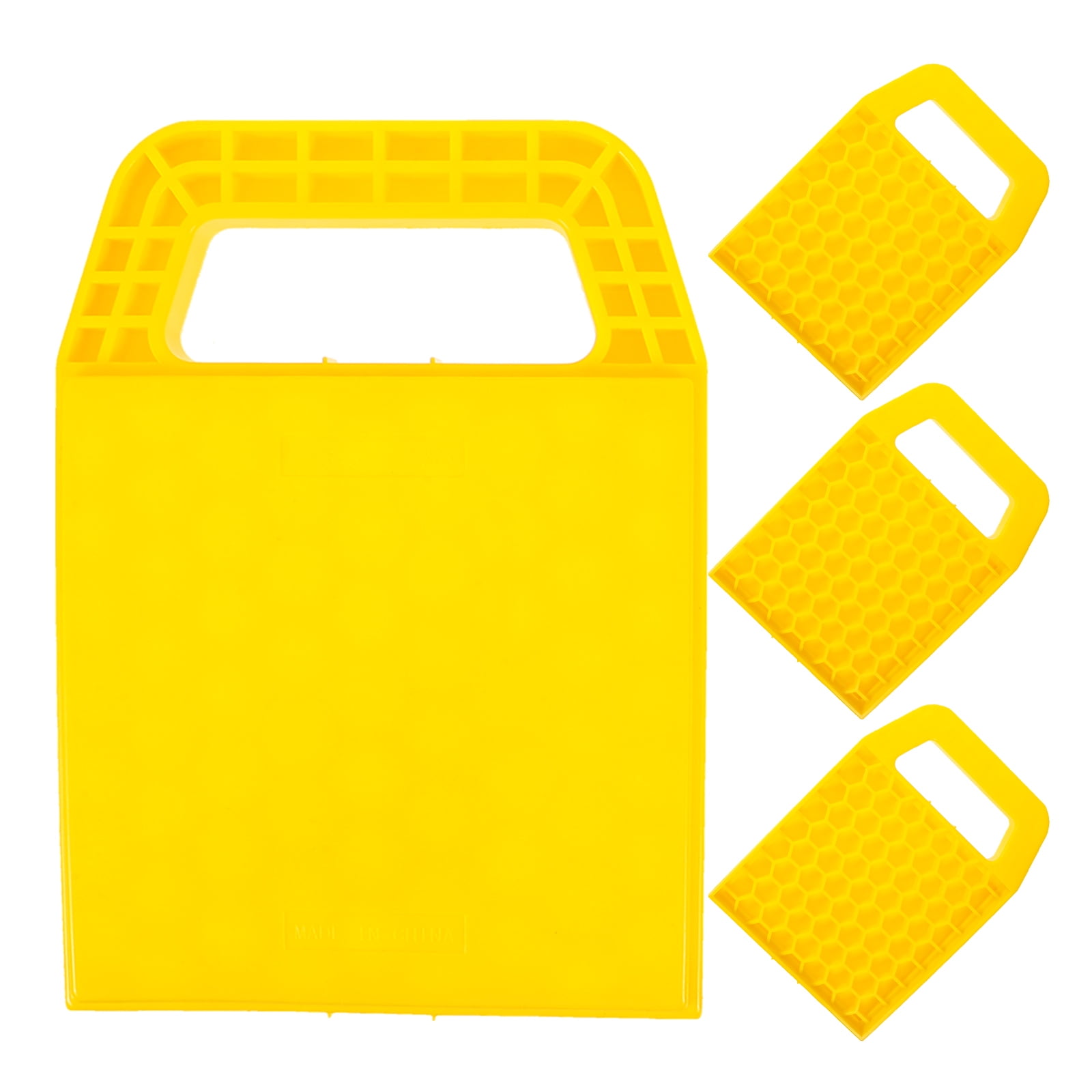 WHAMVOX 4 Pcs Camper Leveling Blocks Trailer Accessories Jack Pad Yellow
