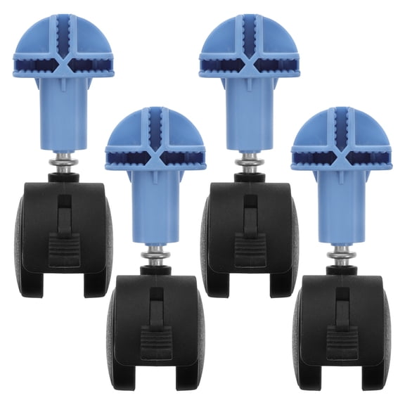 WHAMVOX  4 Pcs Cat Cage Caster Accessories Pet Kennel Casters Wheels Sky-blue
