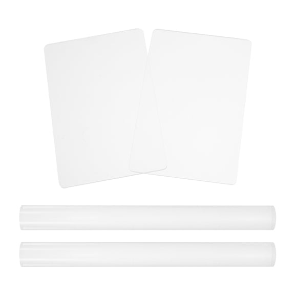 ROMANSENTIAL 4Pcs Transparent Acrylic Clay Rollers for Home Clay Sculpting and Carving Tools