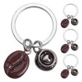 thumbnail image 1 of WHAMVOX  4 Pcs Coffee Series Keychain Novelty Keyring Backpack Keychains for Boys Travel, 1 of 8
