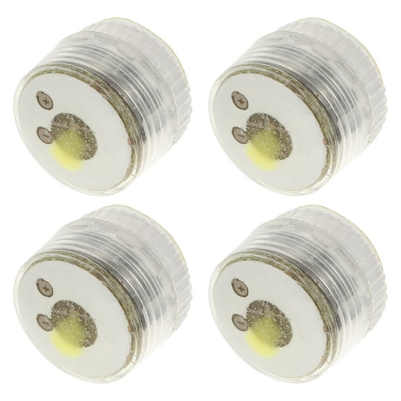 FESTFENDS Solar Power Flashing Light Strobe Signal Night Lights White 4pcs