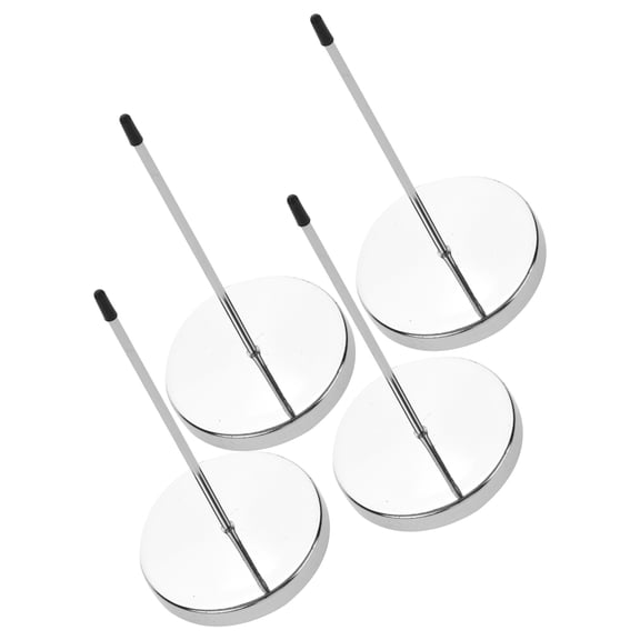 WHAMVOX  4 Pcs Convenient Menu Holder Spindle Rod Bill Multifunctional Receipts Check Silver