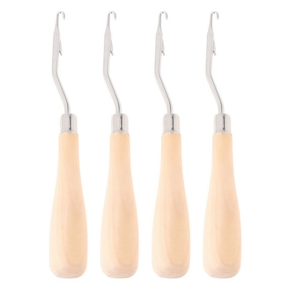 WHAMVOX 4 Pcs Crochet Hook Knitting Tool Carpet Repair Needle
