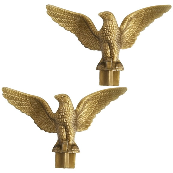 WHAMVOX 4 Pcs Eagle Flag Pole Freestanding Flagpole Head Topper Decoration