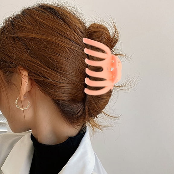 WHAMVOX 4 Pcs Fashionable Stylish Frosted Shark Clip Miss