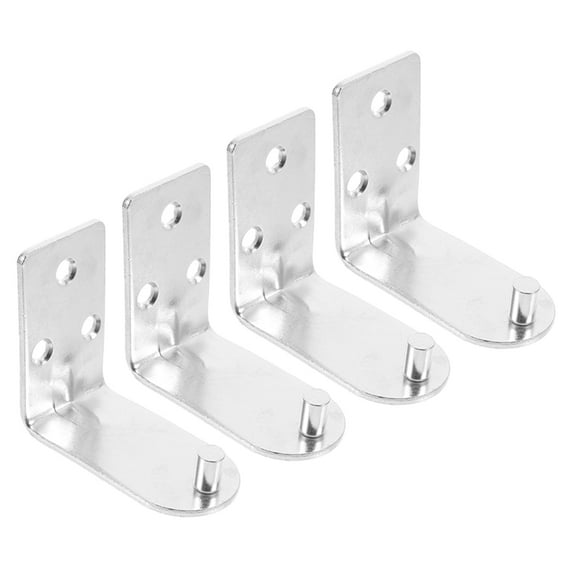 WHAMVOX 4 Pcs Fire Extinguisher Hook 6.00X5.50X3.00CM Silver