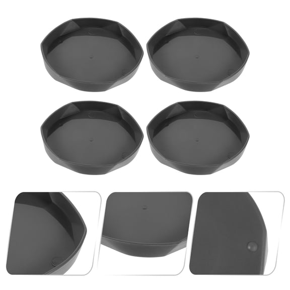 WHAMVOX  4 Pcs Flower Pot Tray Plant Trays Windowsill Plants Indoor Pots