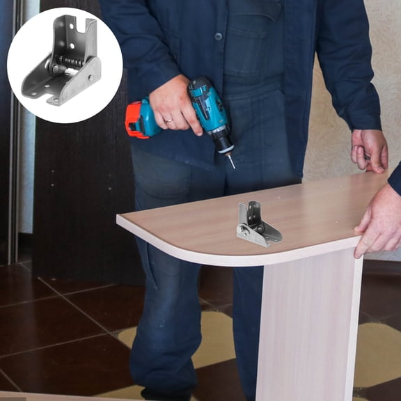 WHAMVOX 4 Pcs Folding Hinge Hinges for Kitchen Cabinet Workbench