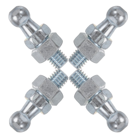 WHAMVOX 4 Pcs Gas Strut Bonnet Furniture Hardware Accessories Silver