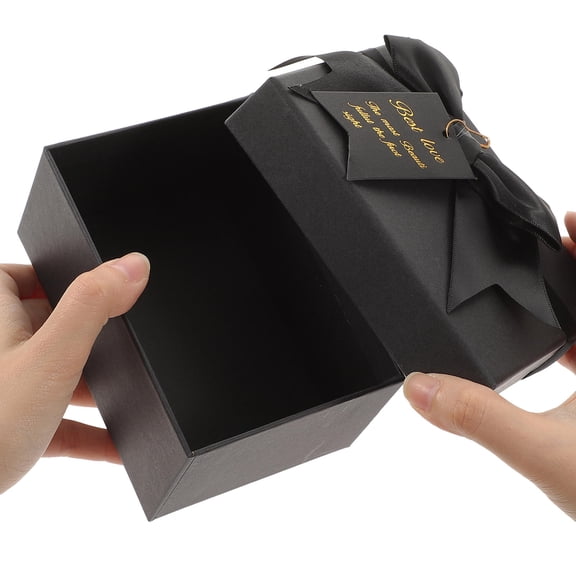 KAJNBN Small Rectangular Boxes 4 Pack, Present Packaging Boxes for Storage, Transport and Display, 5.50 x 3.93 x 2.75 in