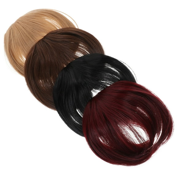 WHAMVOX  4 Pcs Hairline Overnight Natural Wig Piece Man Miss