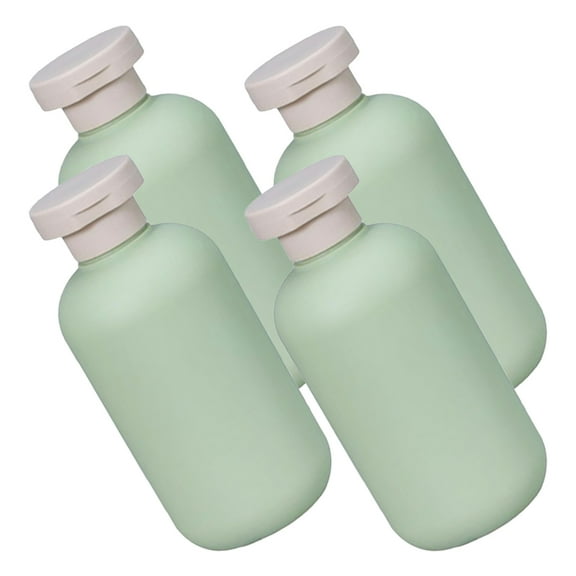 WHAMVOX  4 Pcs Hand Soap Dispenser for Bathroom Shampoo Conditioner Bottles Travel Green