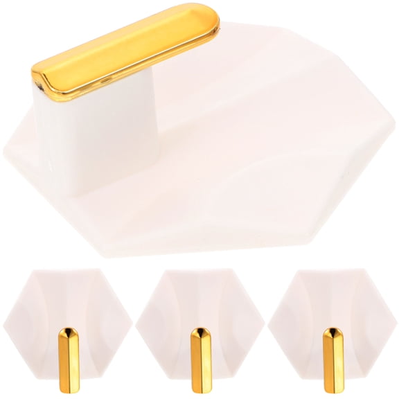 WHAMVOX  4 Pcs Hook Adhesive Hooks No Punching Home Decor Child