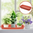 thumbnail image 1 of SEWCHICS Rectangular Drip Tray Red Plastic 4Pcs 15.6X6.7In Outdoor Use, 1 of 8