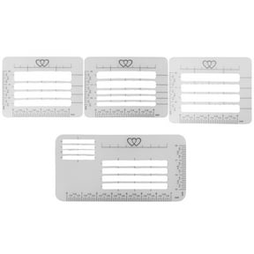 WHAMVOX 4 Pcs Lettering Guide Small Template Envelope Liner Stencil Stencils