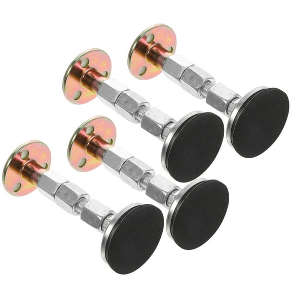 WHAMVOX 4 Pcs Loft Bed Home Bedroom Gadget Adjustable Wall Stabilizer 11*4.4cm Black