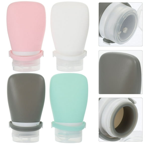 WHAMVOX 4 Pcs Lunch Condiment Bottle Mini Sauce Mustard Squeeze Bottles