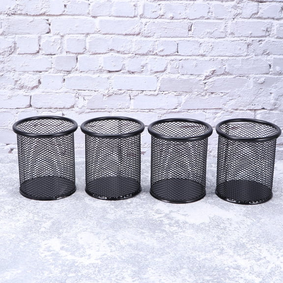 WHAMVOX 4 Pcs Metal Storage Box Paper Clip Holder Push Pin