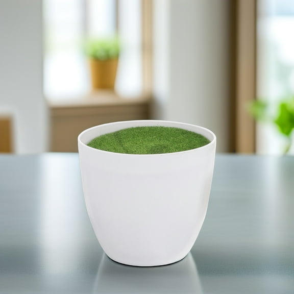 WHAMVOX 4 Pcs Miniature Planter Tiny Plant Container Assorted Color Flowerpot 9.5x9.5cm