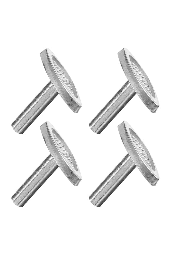4Pcs Silver Iron Winder Keys for Music Box DIY Replacement Parts with Adjustable Tone