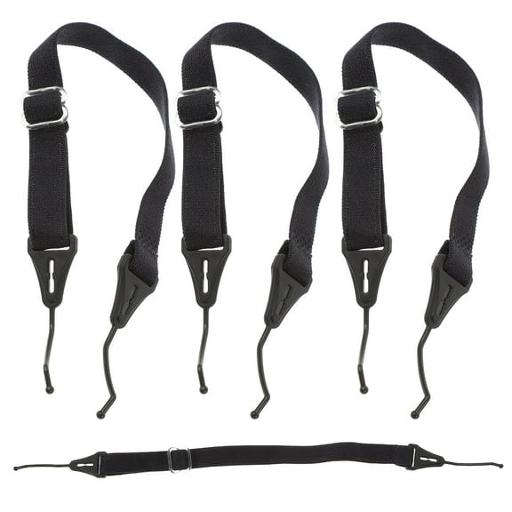 LITINKIMI Eyeglass Straps Black Adjustable For Glasses Hunting 4Pcs