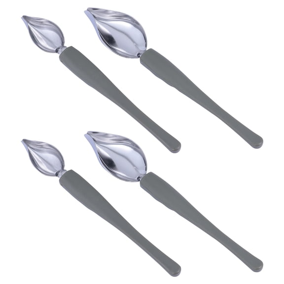 WHAMVOX 4 Pcs Piping Spoon Dish Painting Chocolate Spoons