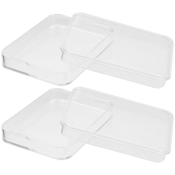 PENIKOKO 4Pcs Transparent Coin Protection Boxes and Easy to Open