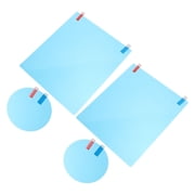 KHBUAB 4-Pack Universal Rearview Mirror Film Sky Anti- Shield for Cars and Trucks