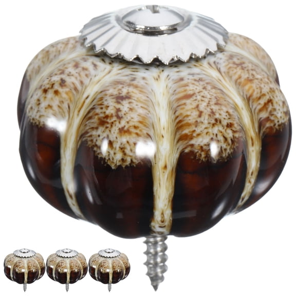 WHAMVOX  4 Pcs Round Ceramic Handle Pull Handles Drawer Pulls Kitchen Cabinet Knobs Door