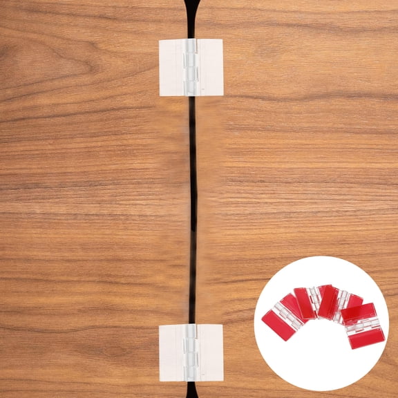 WHAMVOX  4 Pcs Self-adhesive Hinges Durable Inset Cabinet Soft Close Red