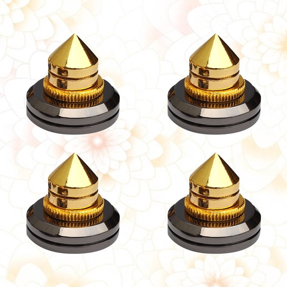 WHAMVOX 4 Pcs Speaker Isolation Spike Pads Stand Subwoofer for Floor Speakers Foot Sound Bar