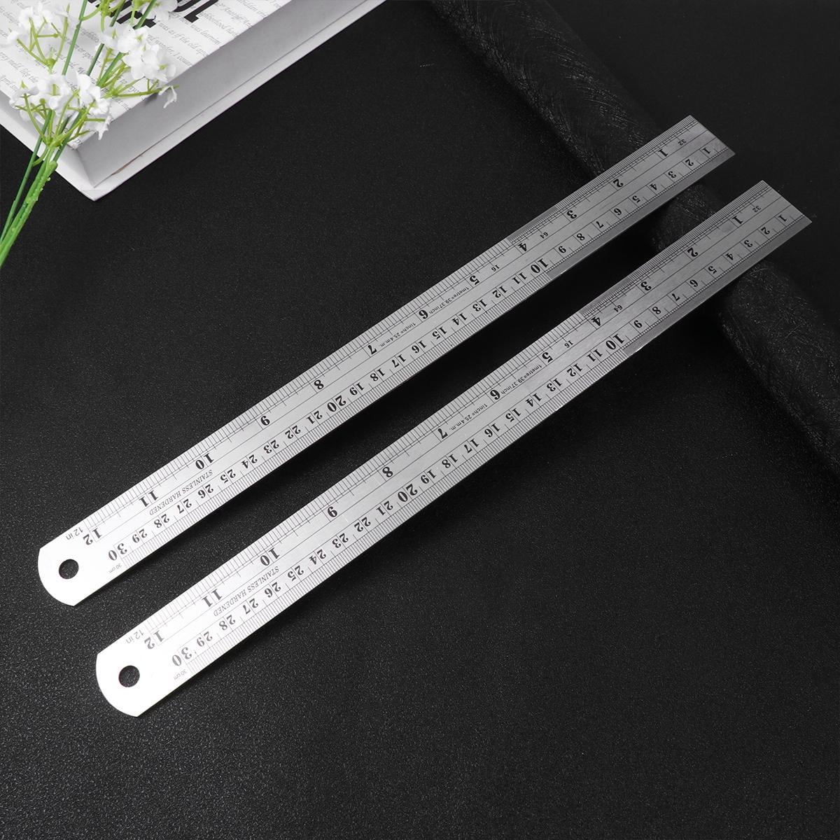 Convenient Ruller DECORNIJIA Ruler Stainless Steel 4Set 13x1.1x0.1in - Walmart.com