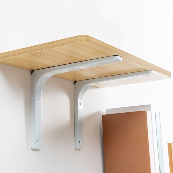 WHAMVOX  4 Pcs Support Wall Shelf Floating Bracket Bookshelf Brackets