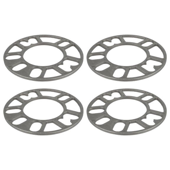 WHAMVOX  4 Pcs Universal Wheel Spacer Accessories Shims Vehicle Silver