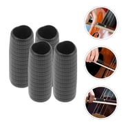 FESTFENDS Whamvox 4pcs Black Rubber Violin Bow Grip Tape Enhancer Protection