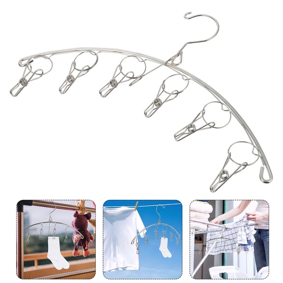 WHAMVOX  4 Pcs for Drying Windproof Clothes Hanger Lingerie Rustproof Rack Child Baby