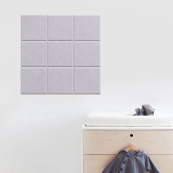 HOOWIFFY DIY Message Board Grey 4Pcs 11.8x11.8x0.2in