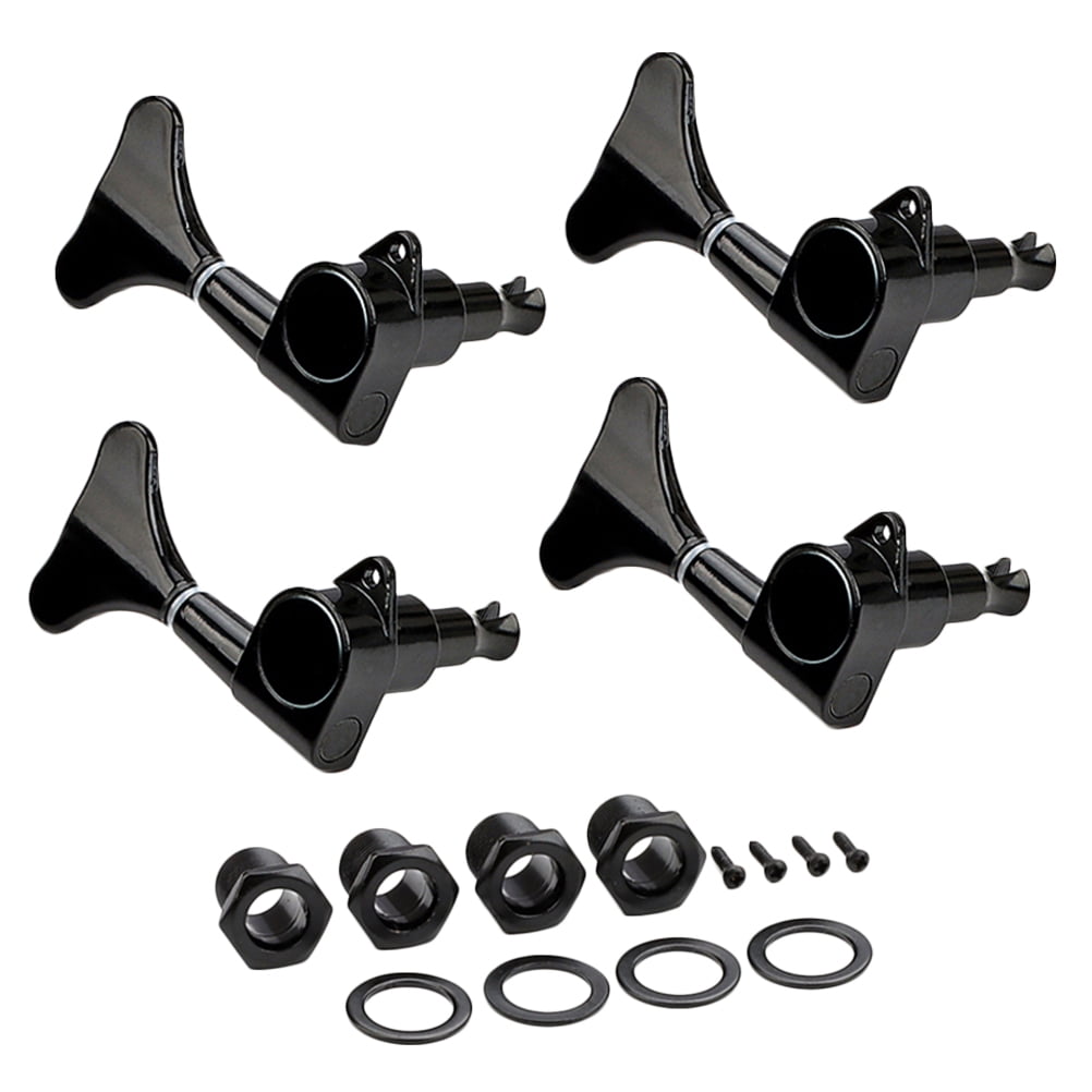 WHAMVOX  4 Sets Bass String Replacement Pegs Tuning Musical Instruments Black