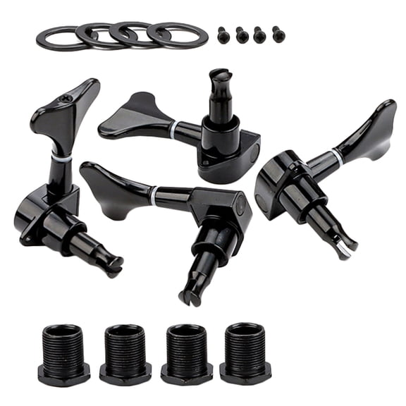 WHAMVOX 4 Sets Bass String Twist Bass Tuners Acoustic Bass Tuning Pegs for Replacement Compatible with 4R Bass