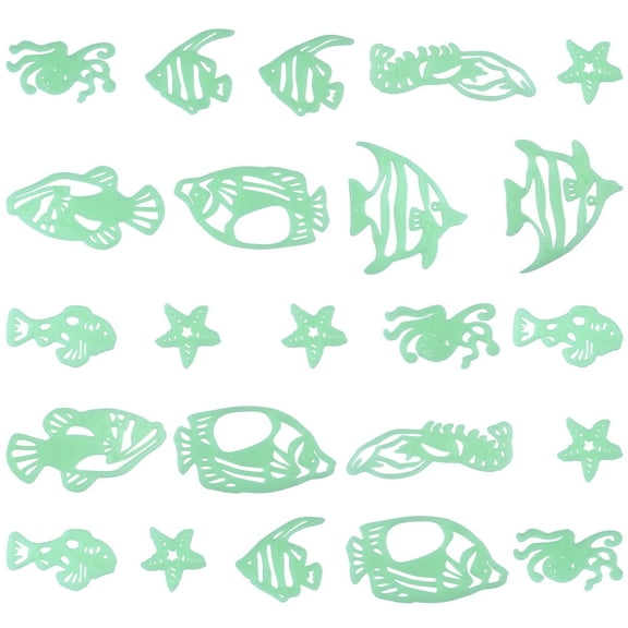 WHAMVOX 4 Sets Beach Wall Decals Green Wall Stickers for Bedroom Home Decor