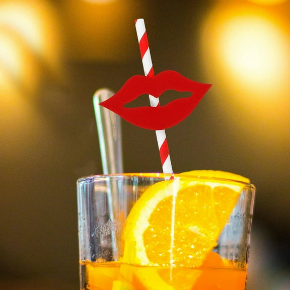 WHAMVOX 40 PCS and Paper Straws Decorative Cocktail Drinking Straws for Graduation Party Decoration Supplies