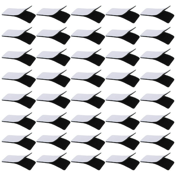 WHAMVOX 40 Pcs Adhesive Strips Retainer Reusable Hook and Loop Peel Stick Tape