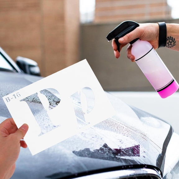 WHAMVOX 40 Pcs Alphanumeric Template 21.00X15.00X0.10CM White