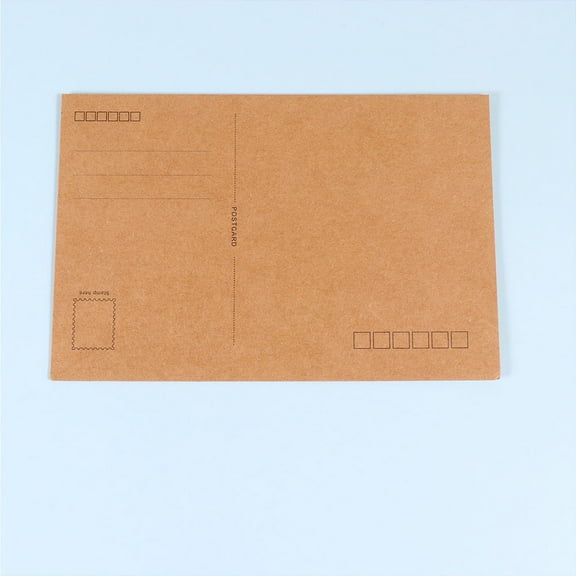 WHAMVOX 40 Pcs Blank Greeting Cards Postcard Kraft Paper Cards Message Cards 15X10cm