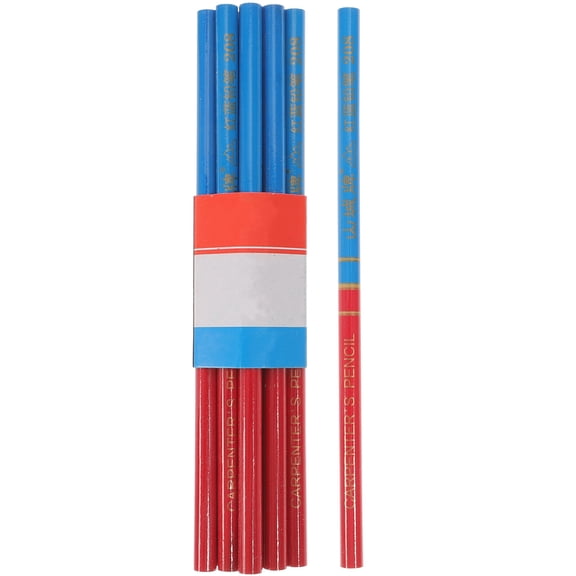ROMANSENTIAL Contractor Pencils Carpenter Design Blue 40Pcs 6.88X0.28X0.28in