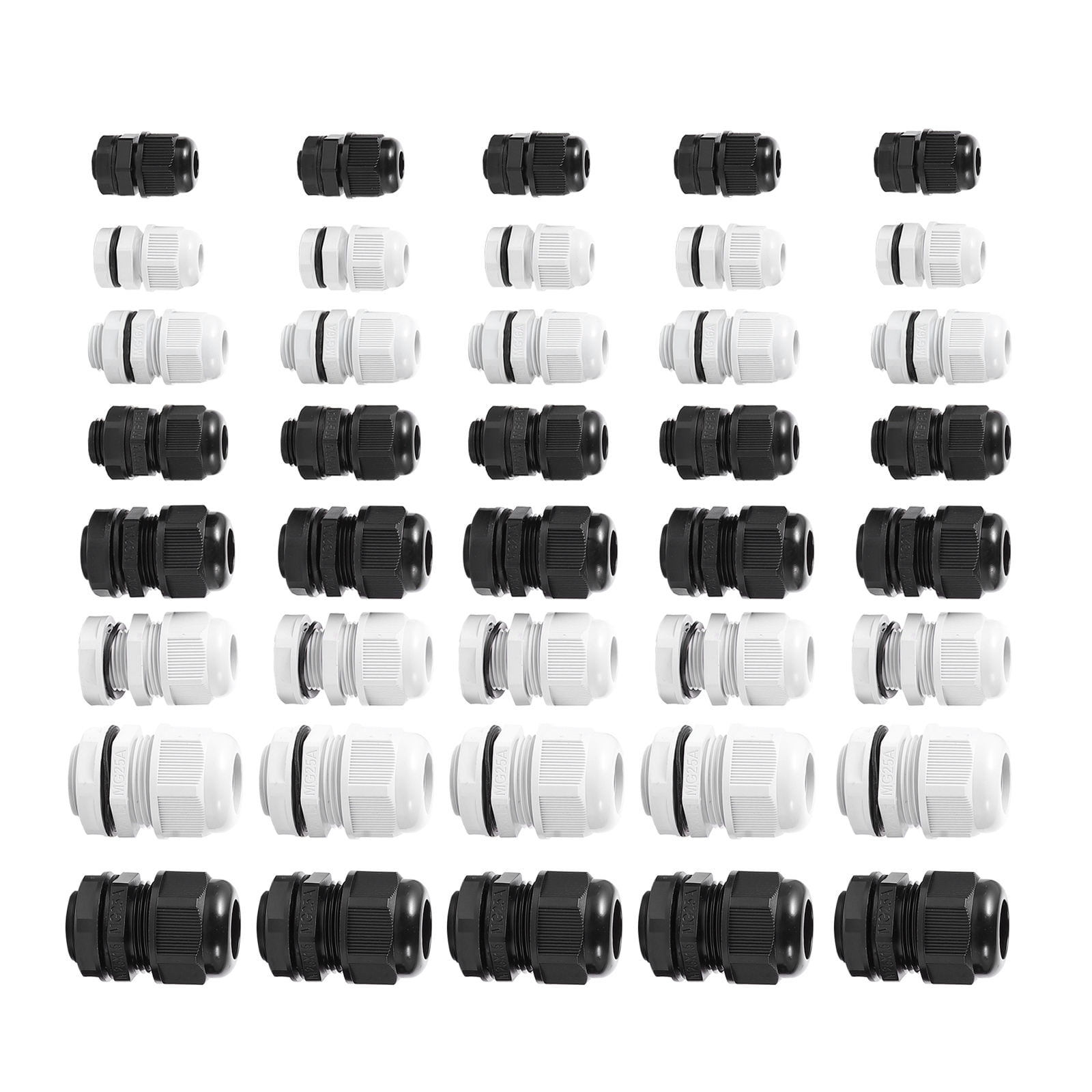 KHBUAB 40pcs Cable Entry G Waterproof Connector Plastic for Outdoor Use