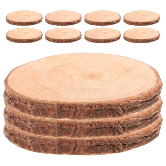 HOOWIFFY DIY Wood Slices Wooden Slices Assorted Color Painting Surface Photo Props 1 Set