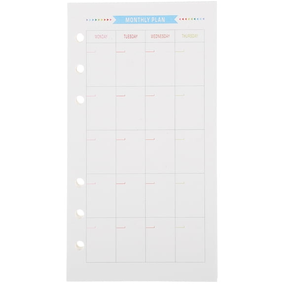 WHAMVOX  40 Sheets Loose Leaf Refill -ring Binder Paper Refills for Notebook